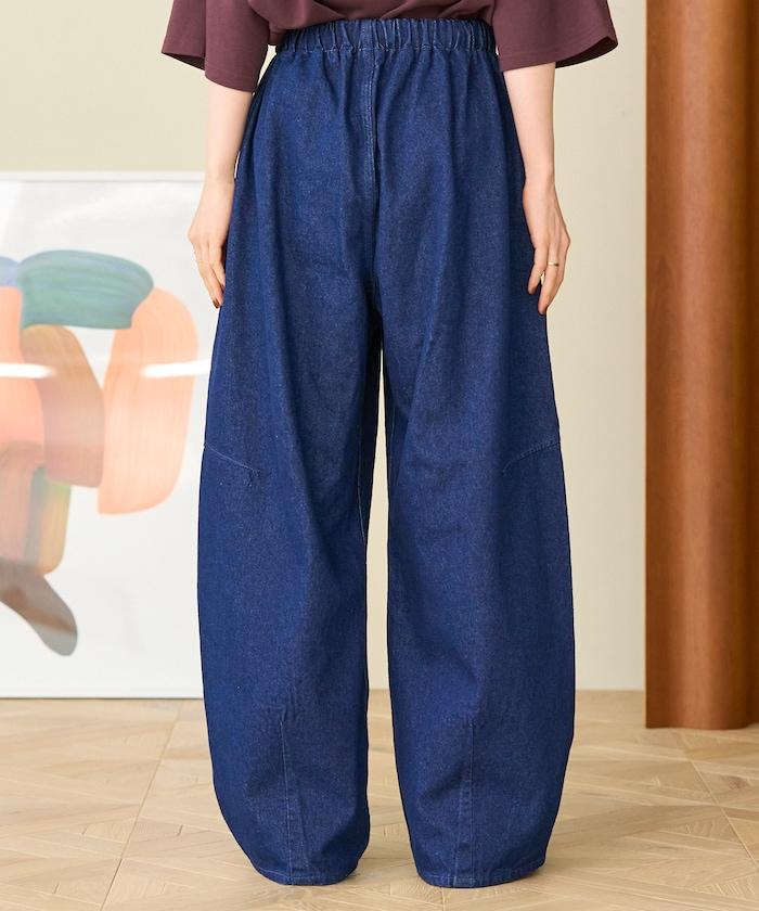 洗水處理 曲線寬鬆牛仔褲