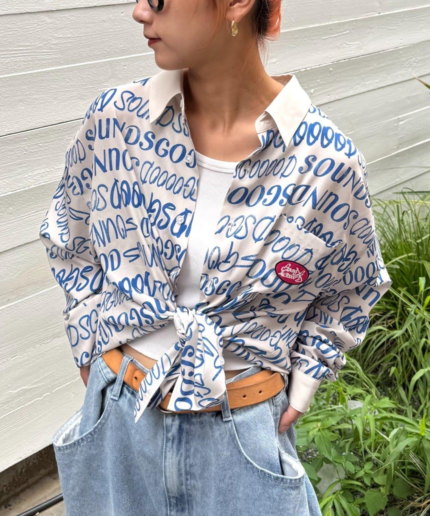 【SOUNDSGOOOOD】全印花logo襯衫