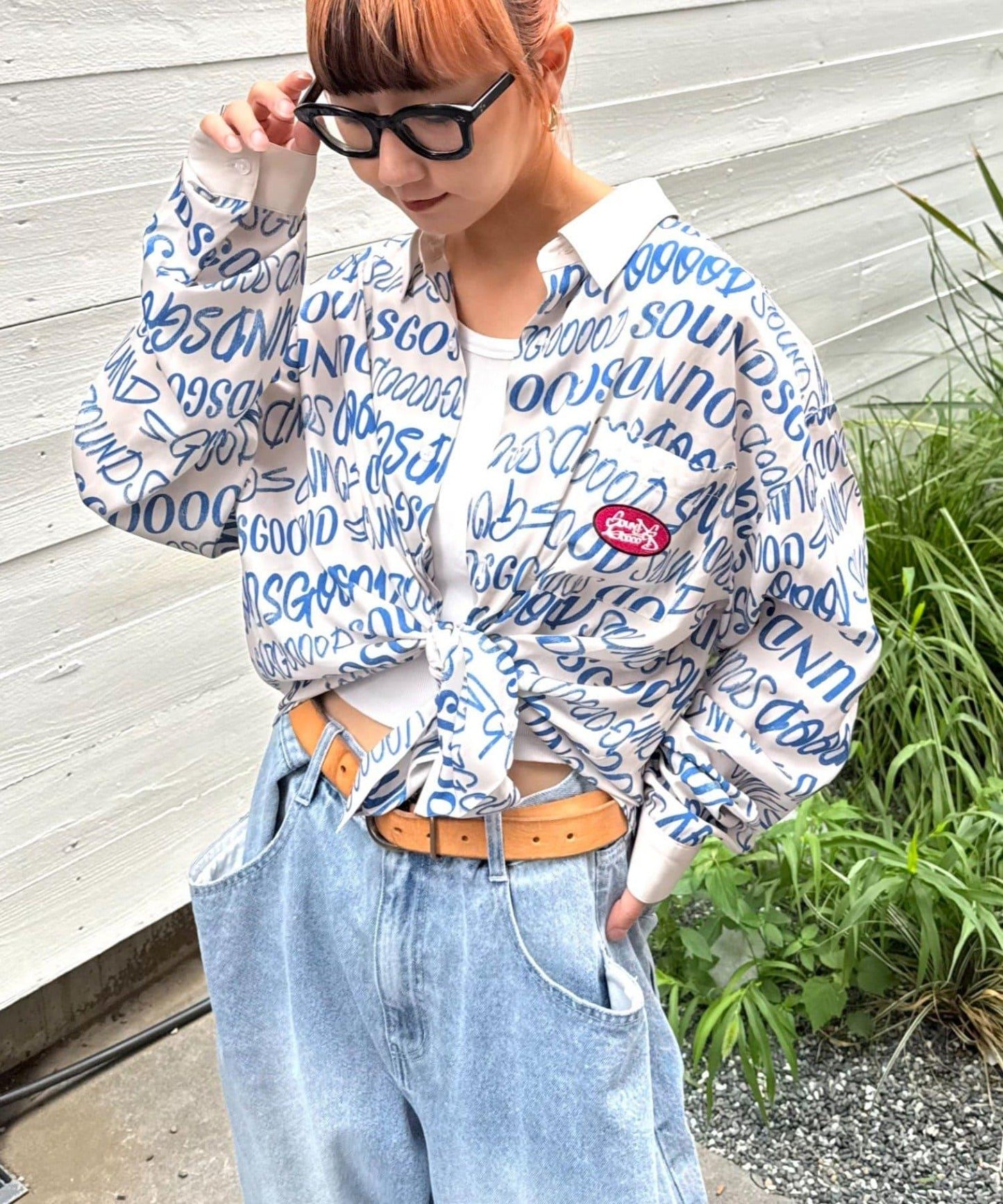 【SOUNDSGOOOOD】全印花logo襯衫