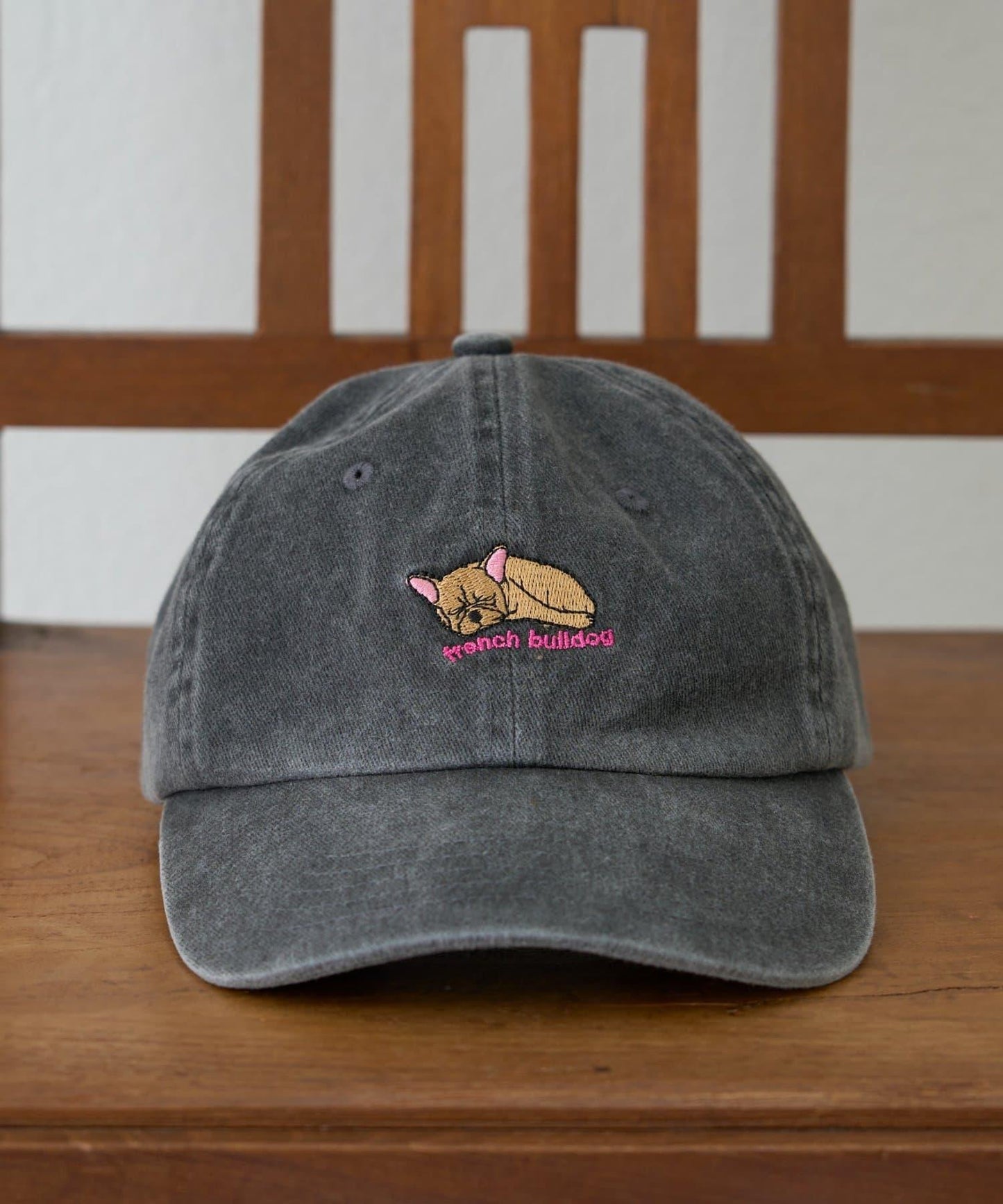 【SOUNDSGOOOOD】犬刺繡帆布帽