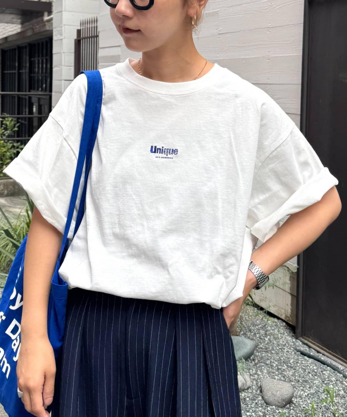 多色圖形印花T恤