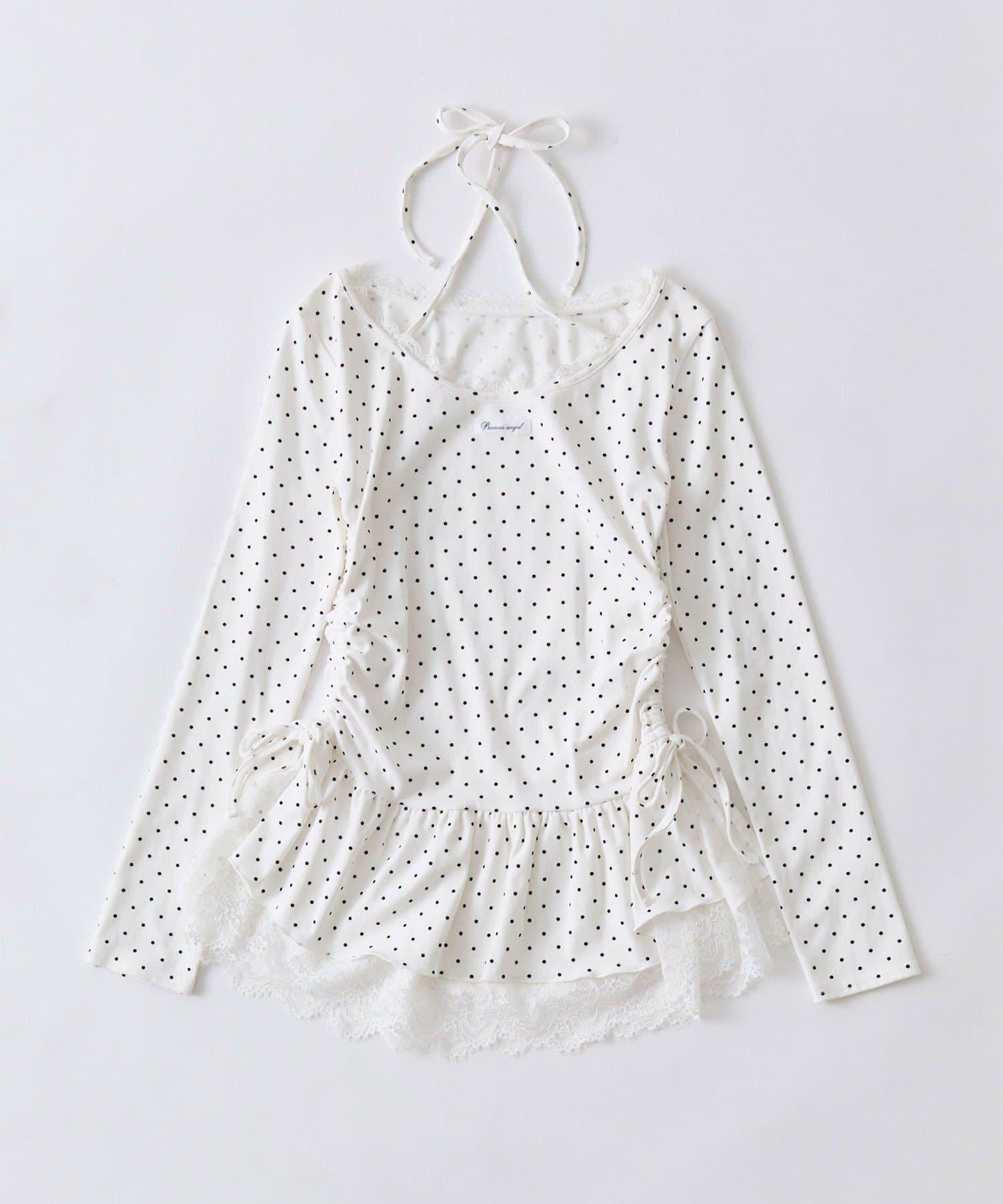 下襬蕾絲吊帶上衣