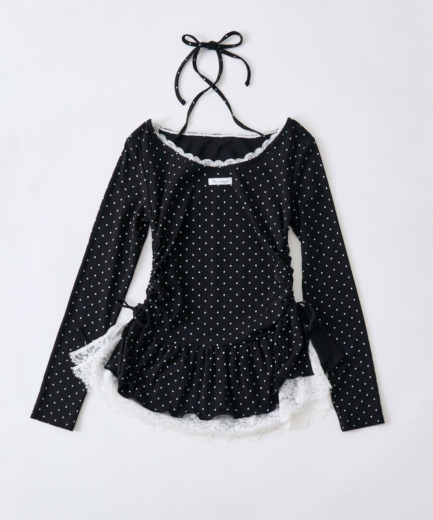 下襬蕾絲吊帶上衣