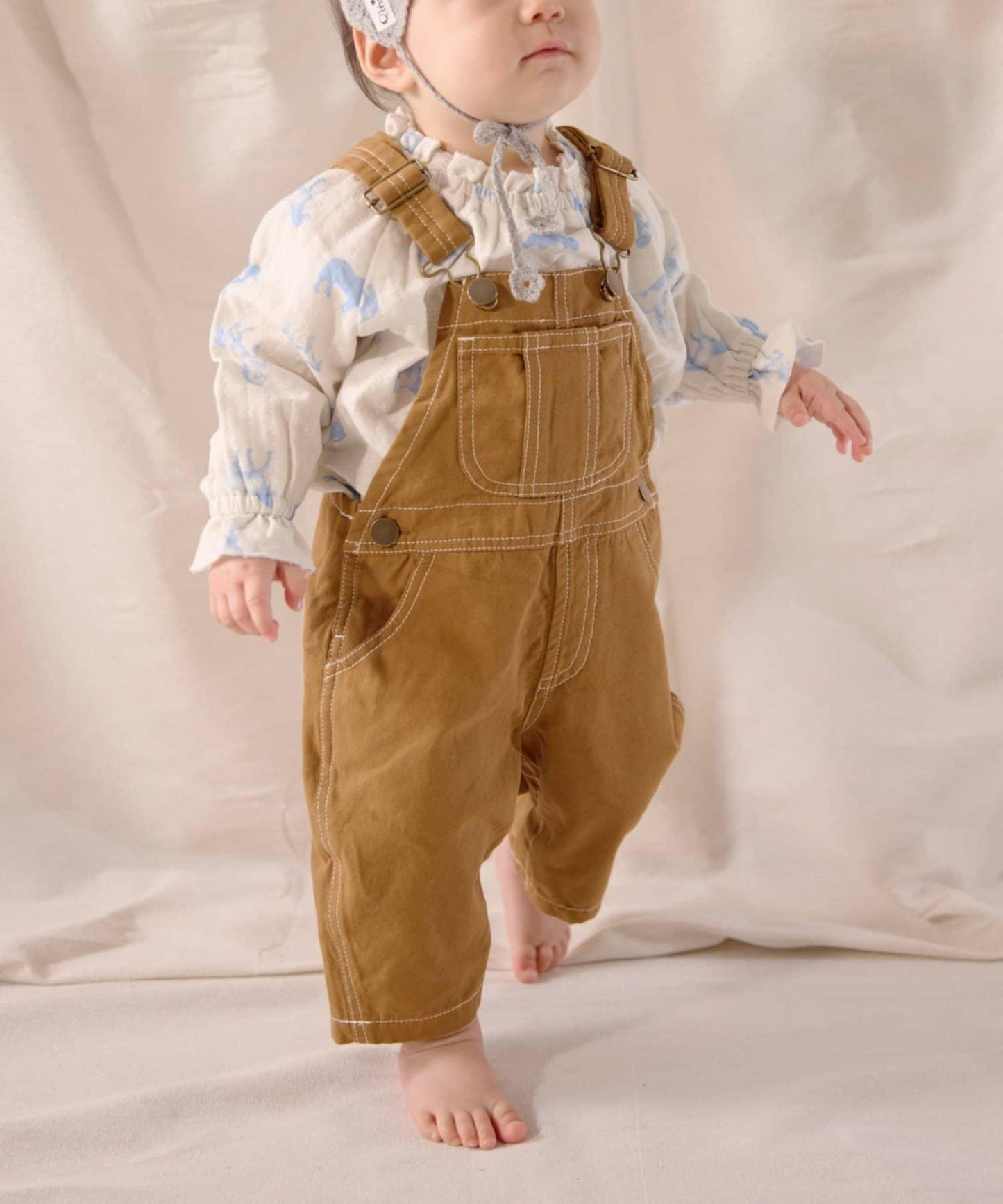 【嬰兒】【Qinn】雙層紗布上衣