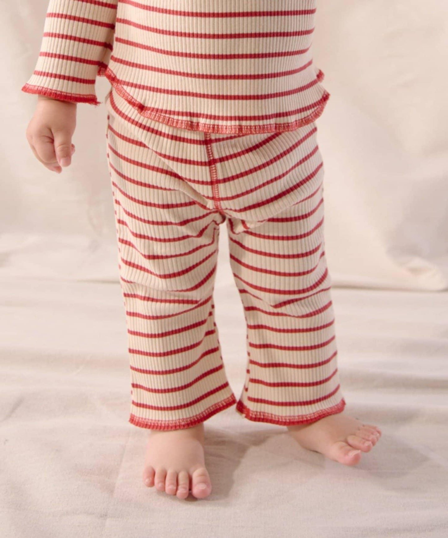 【嬰兒】【Qinn】條紋彈力緊身褲