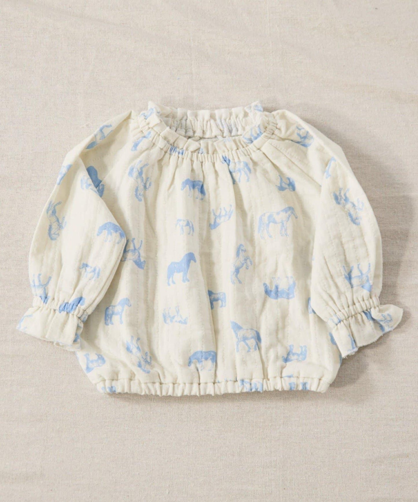 【嬰兒】【Qinn】雙層紗布上衣