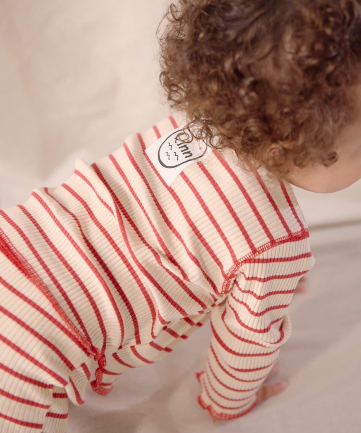 【寶寶】【欽】條紋肋織亨利領上衣