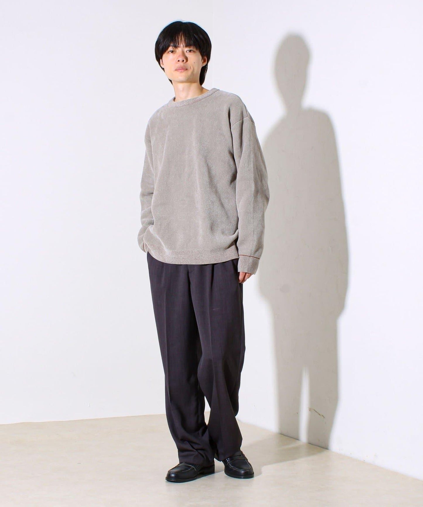【去年熱門單品再次登場!不刺激皮膚的針織衫】莫爾雙面針織衫