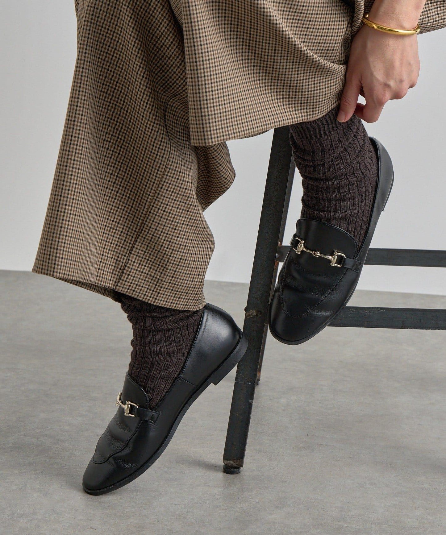 【時尚風格的腳部】棉質條紋襪