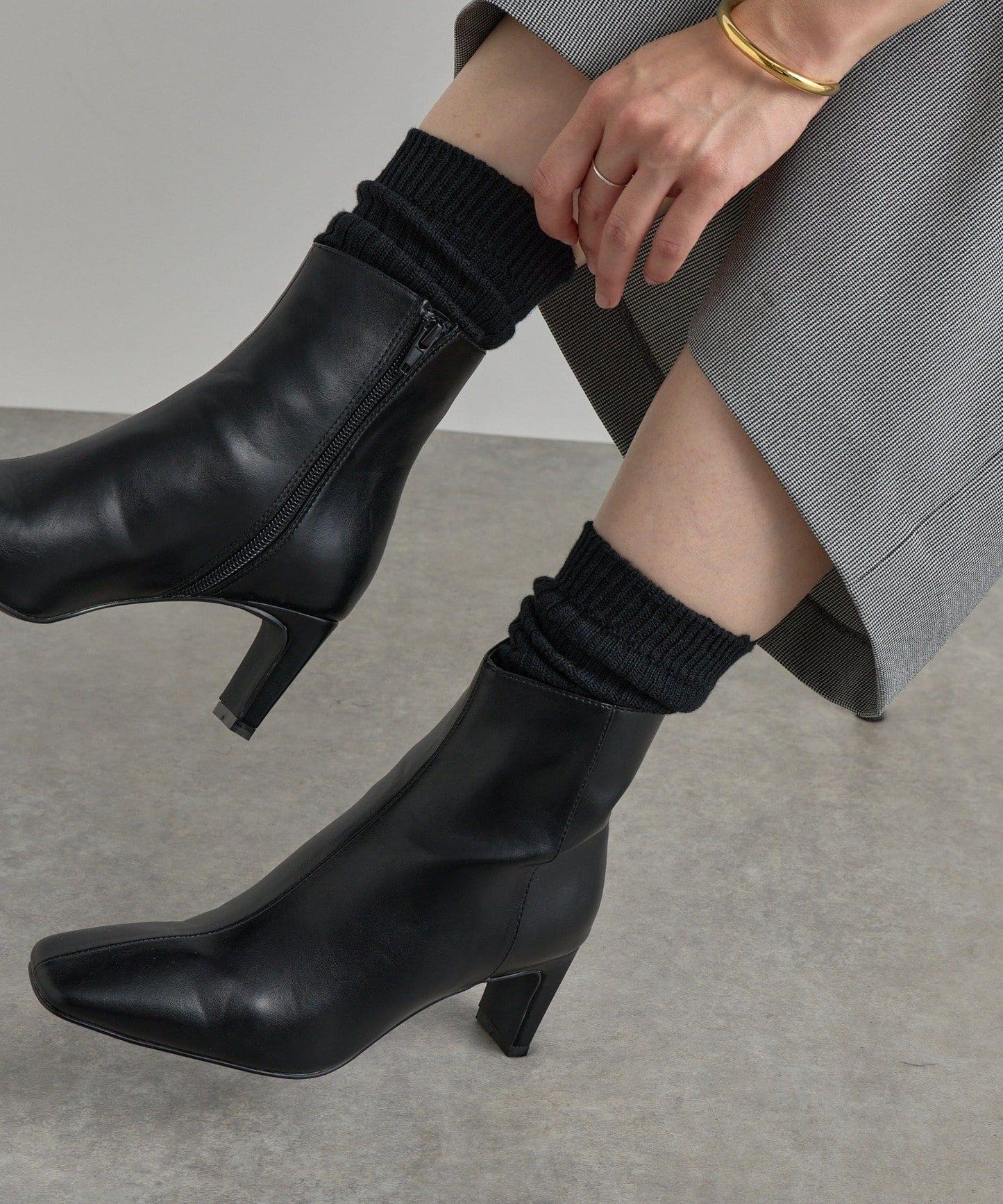 【時尚風格的腳部】棉質條紋襪