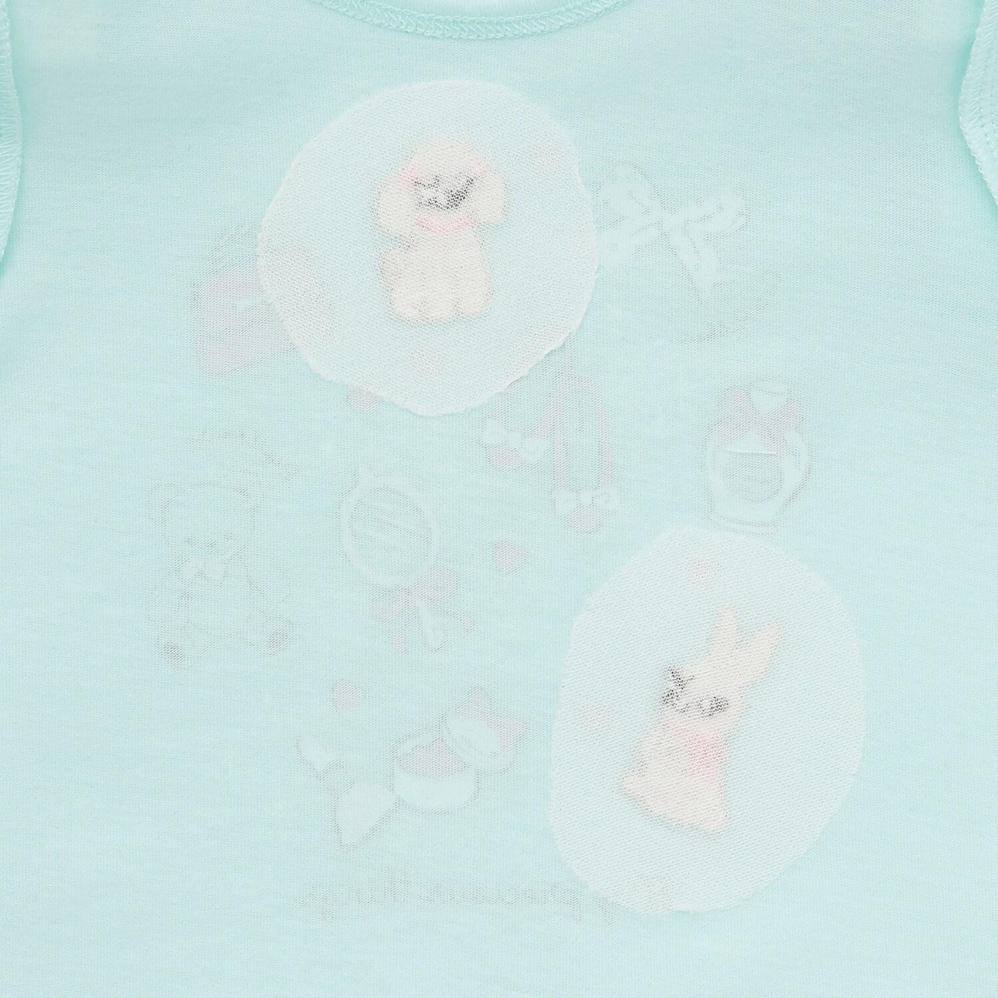 下襬波浪邊圖案長袖T恤