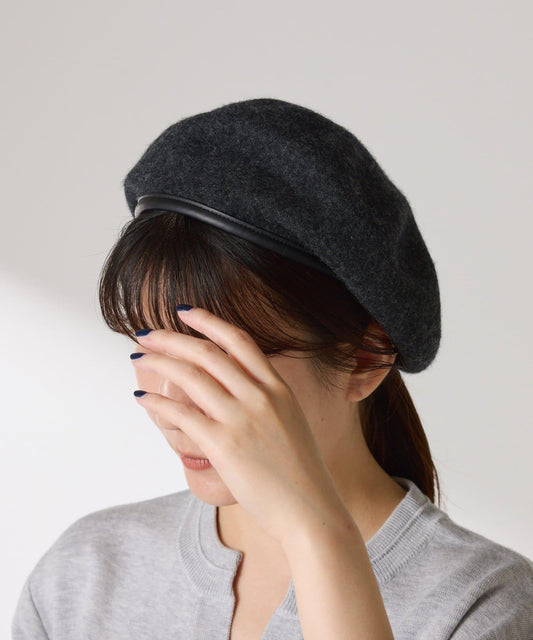 【PAPILLONNER/蝴蝶結】羊毛混紡貝雷帽