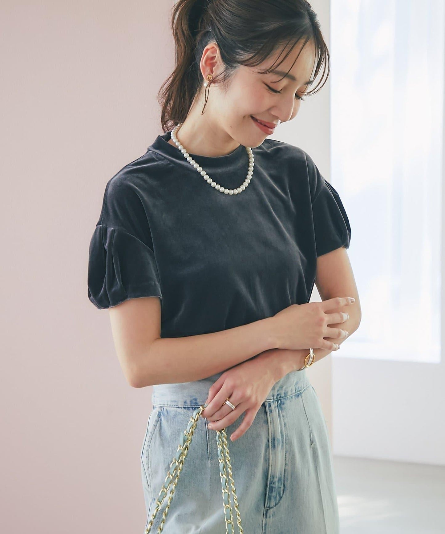 絨面鬱金香上衣