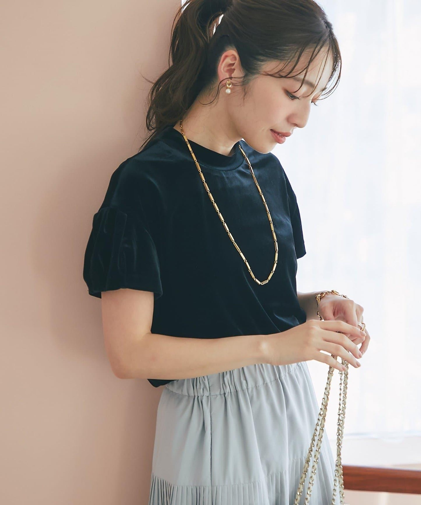 絨面鬱金香上衣