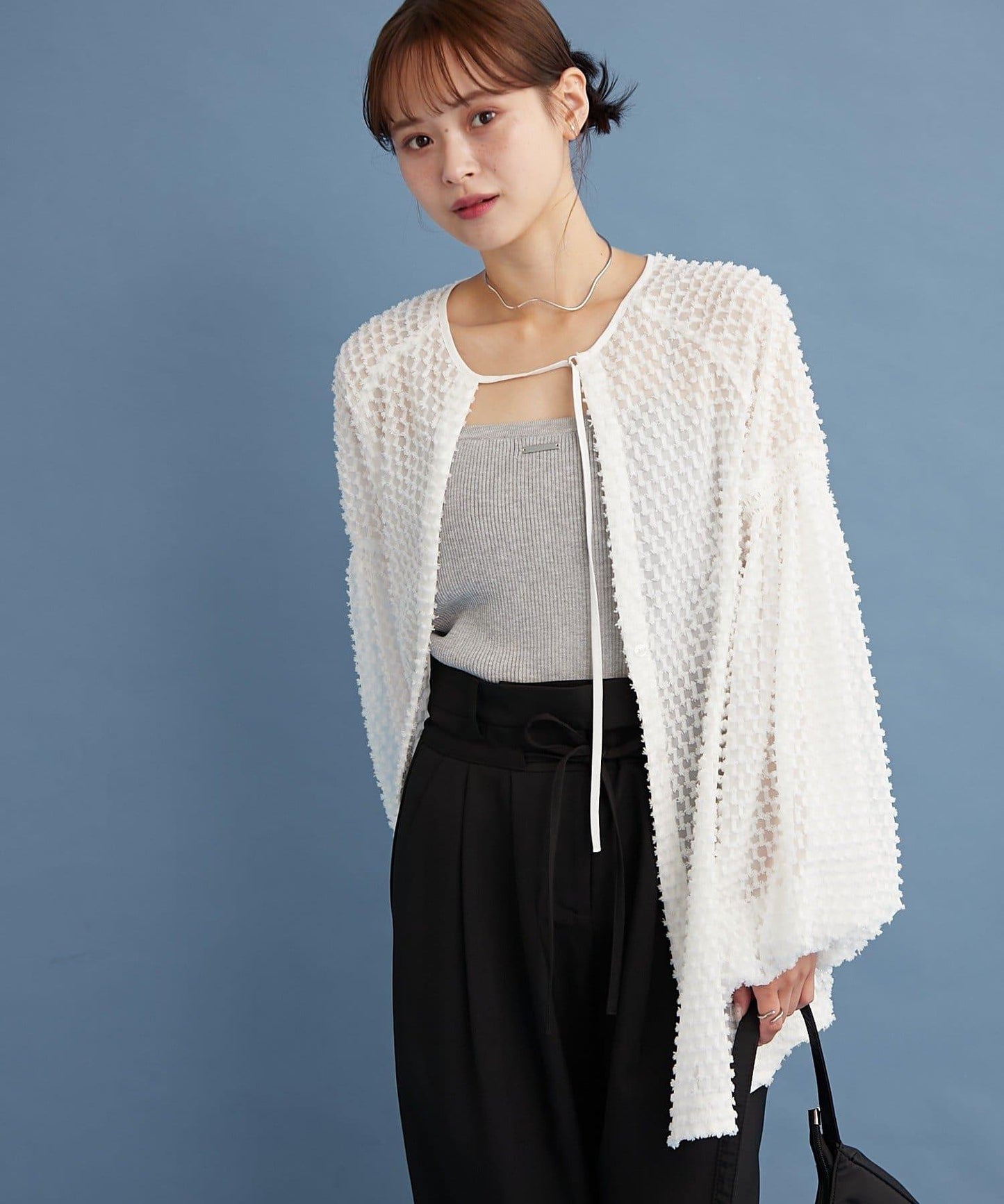 流蘇設計長款上衣