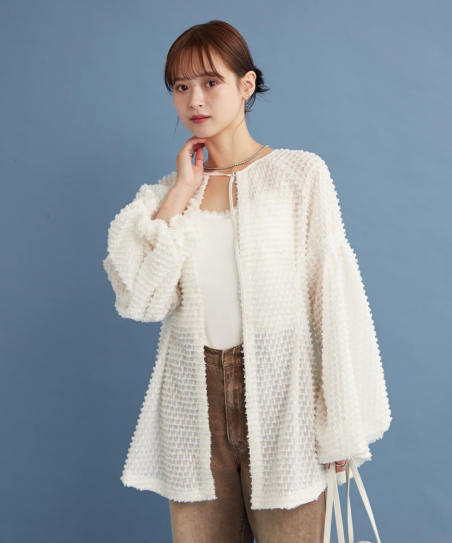 流蘇設計長款上衣