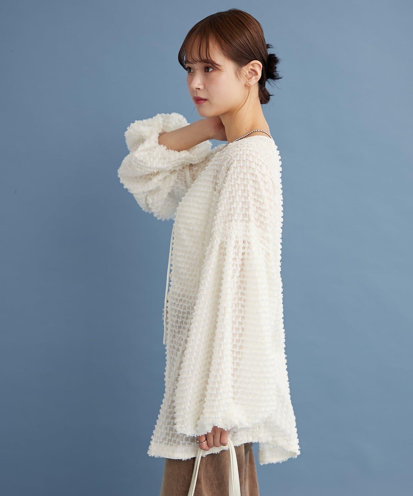 流蘇設計長款上衣