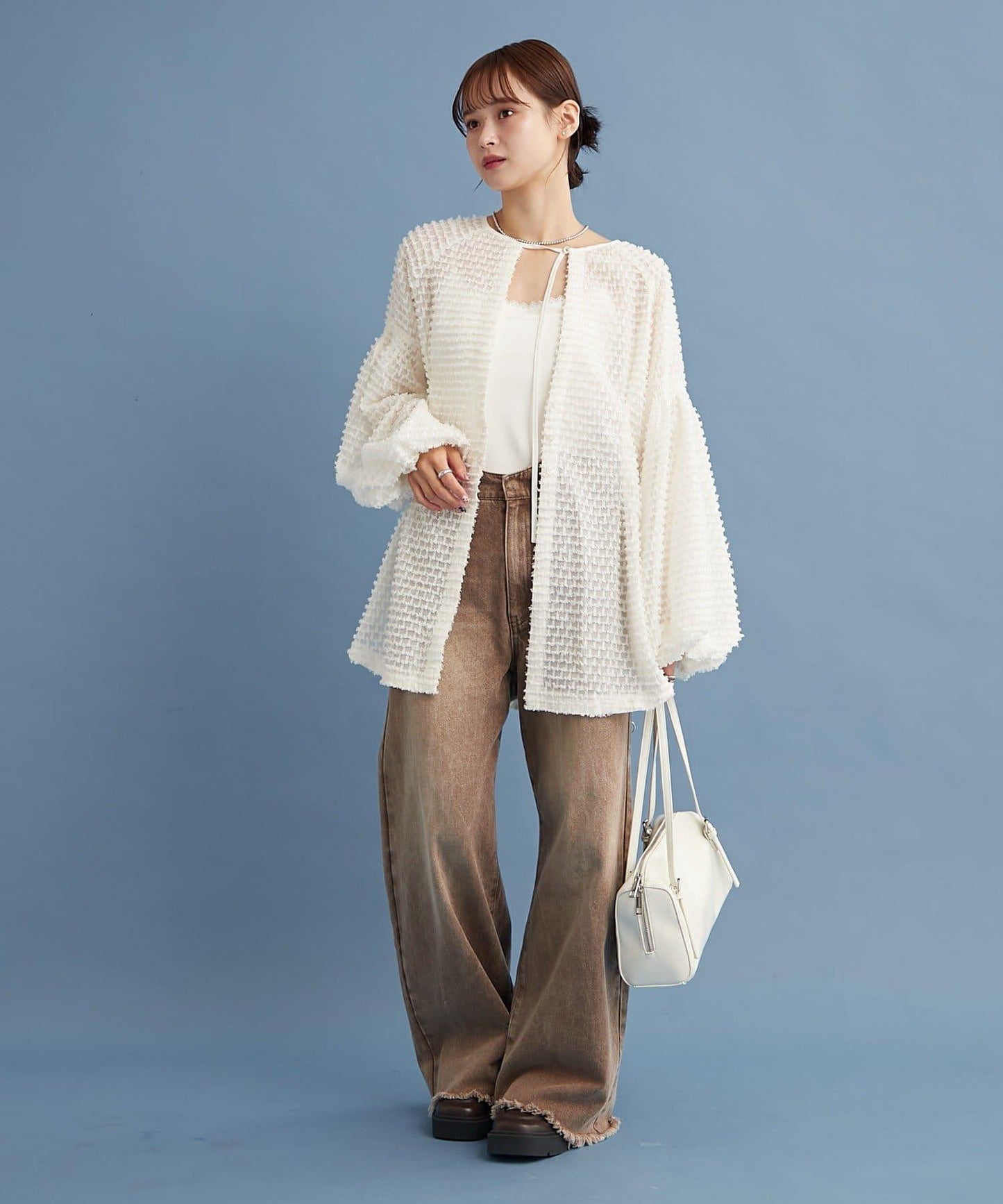 流蘇設計長款上衣