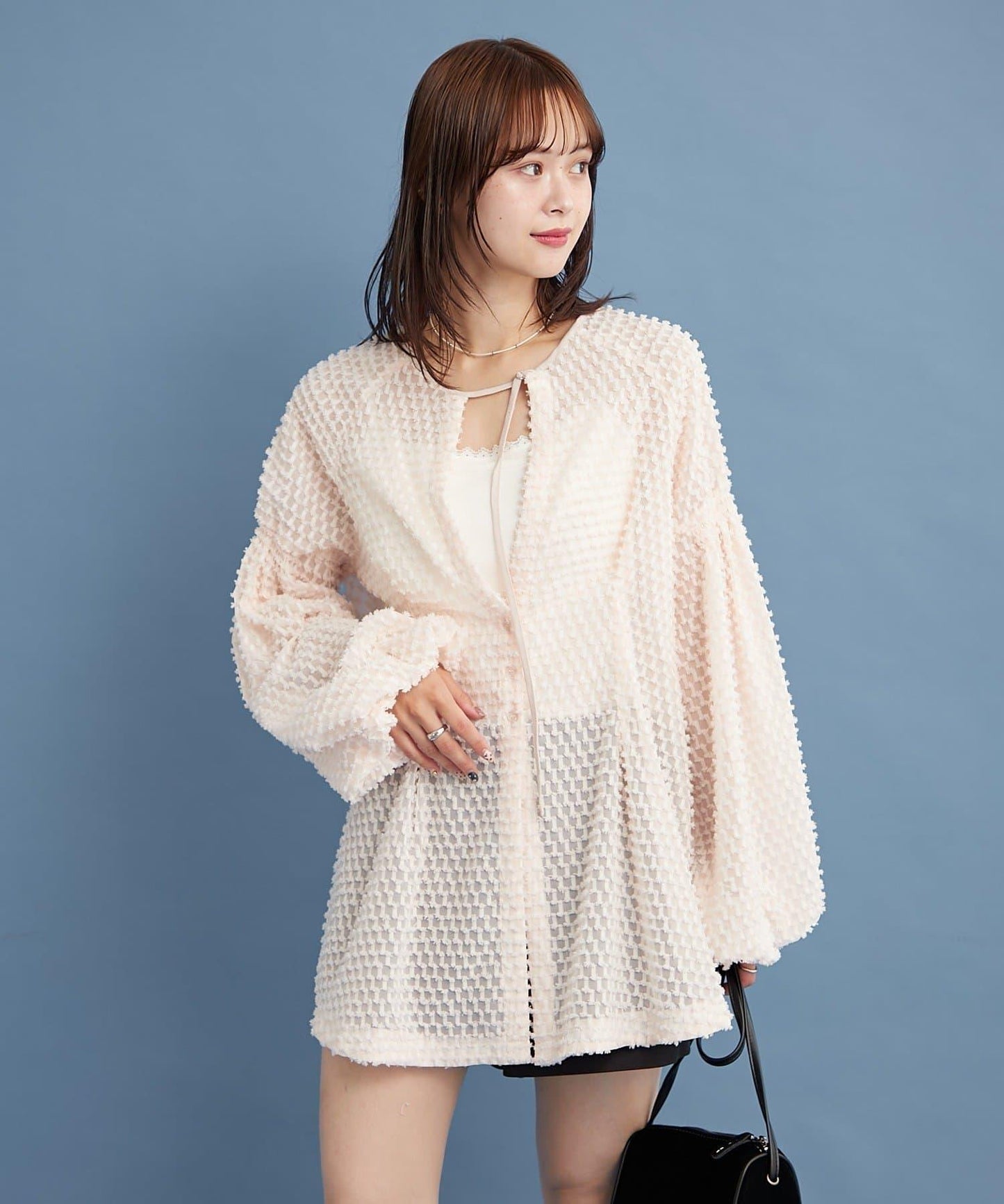 流蘇設計長款上衣