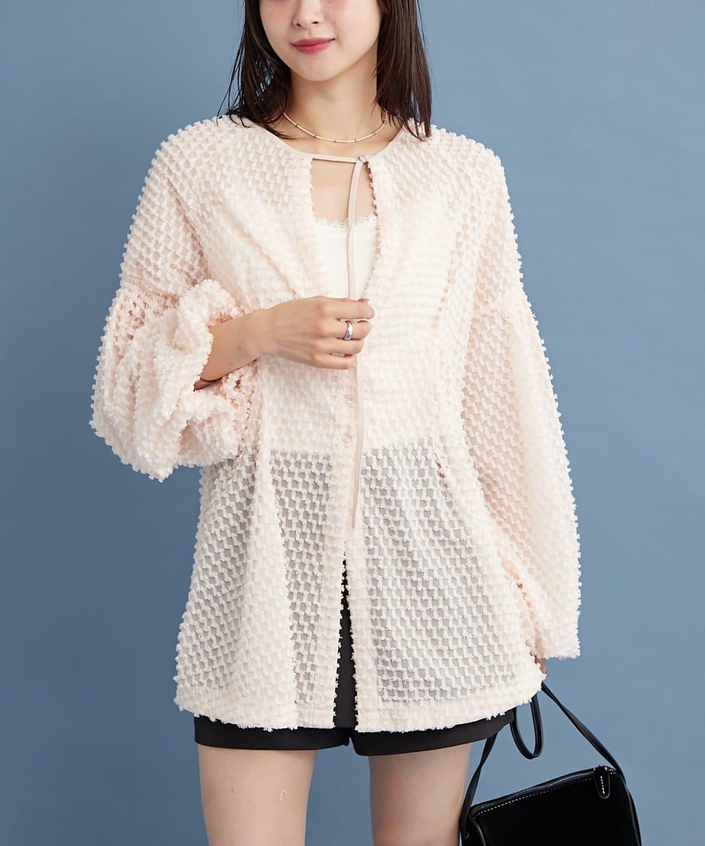 流蘇設計長款上衣