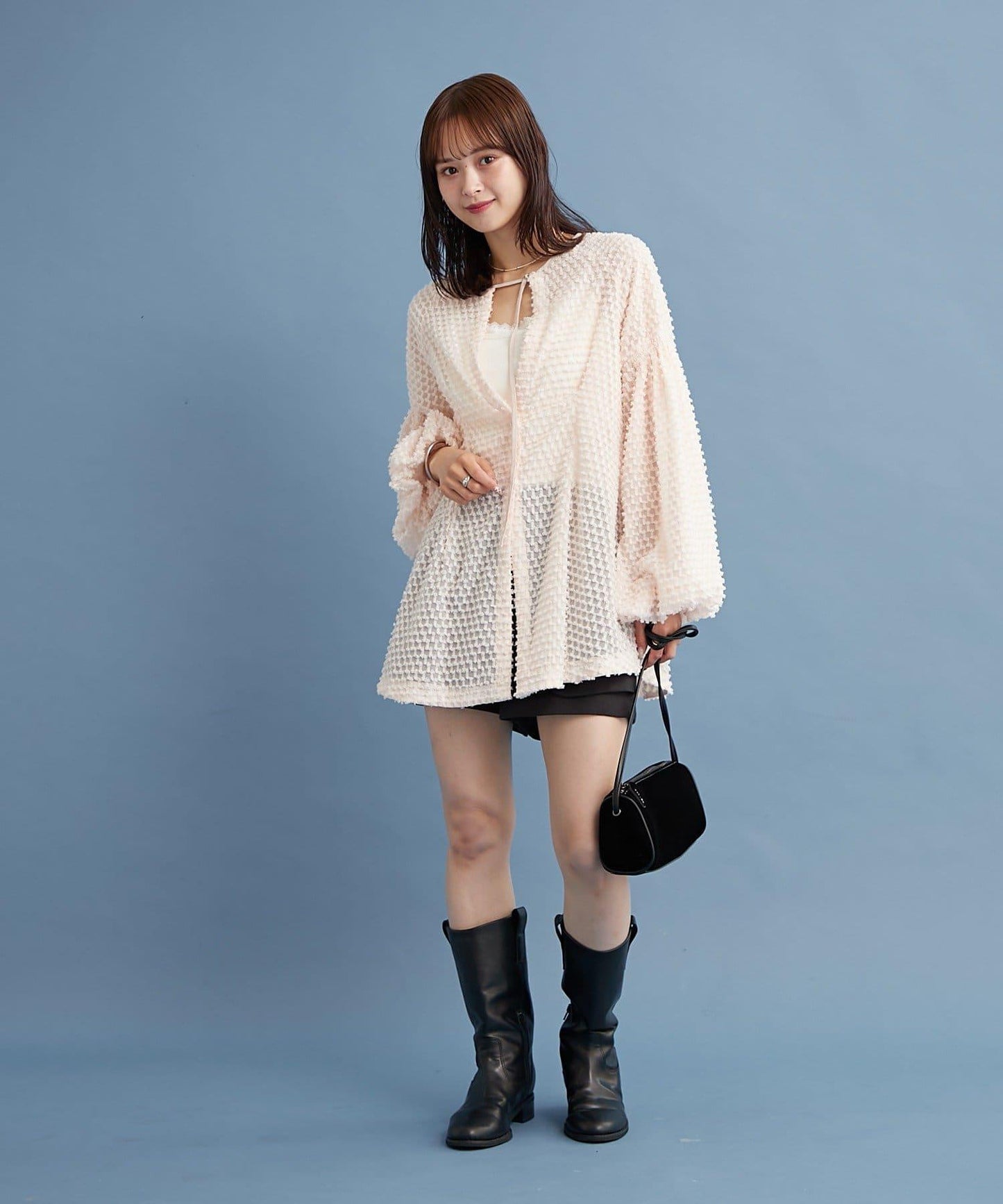 流蘇設計長款上衣