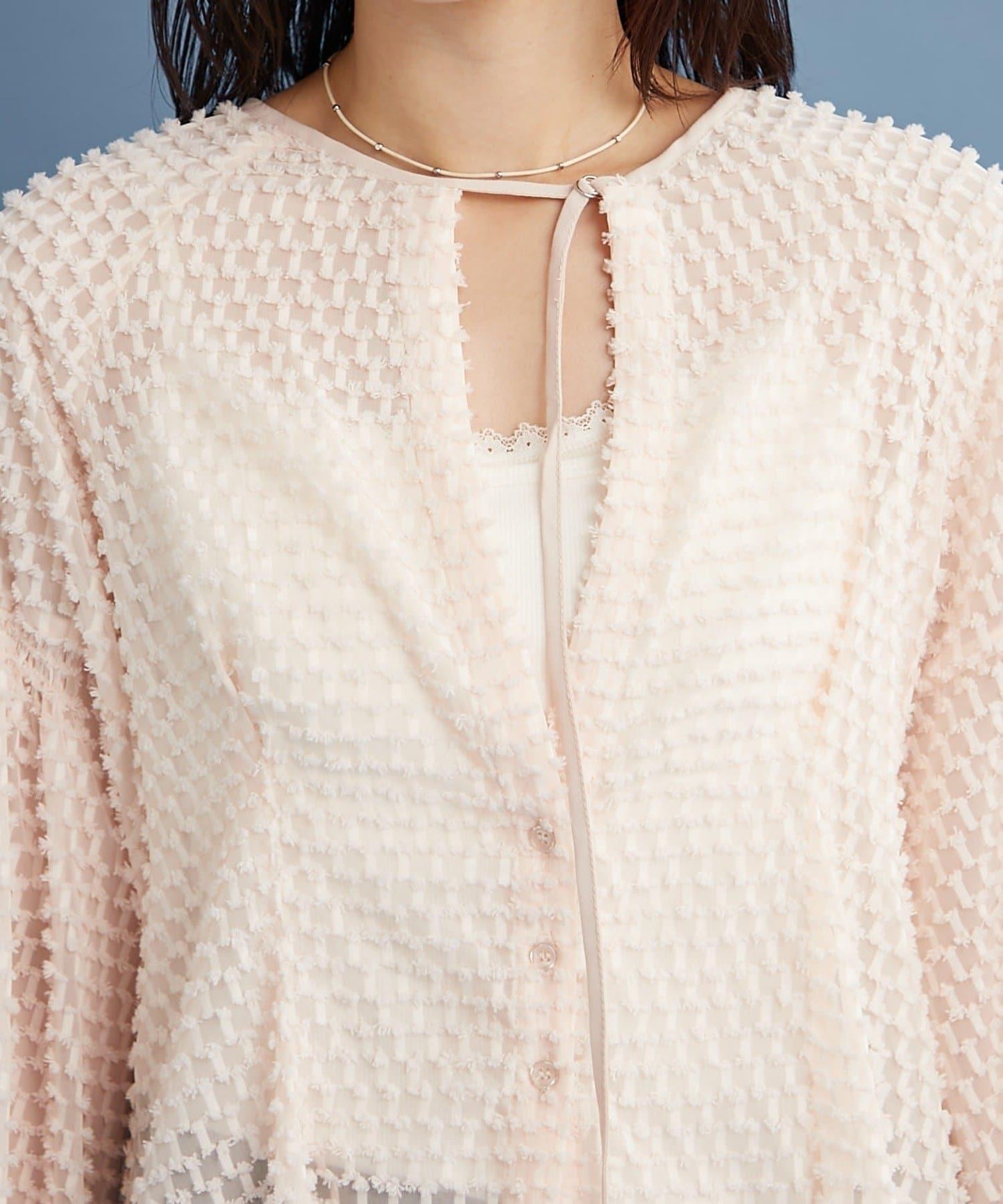 流蘇設計長款上衣