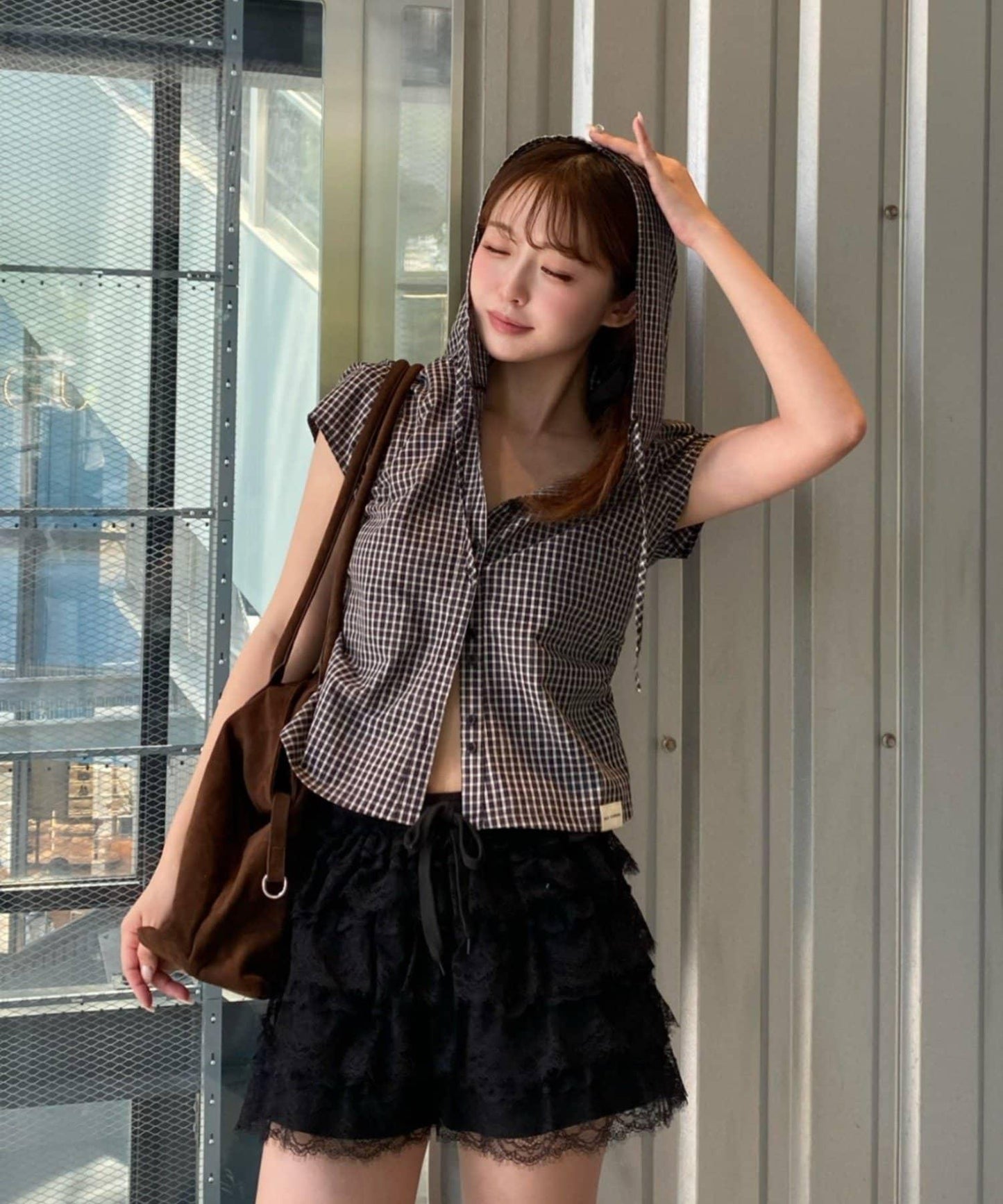 食品檢查緊身襯衫