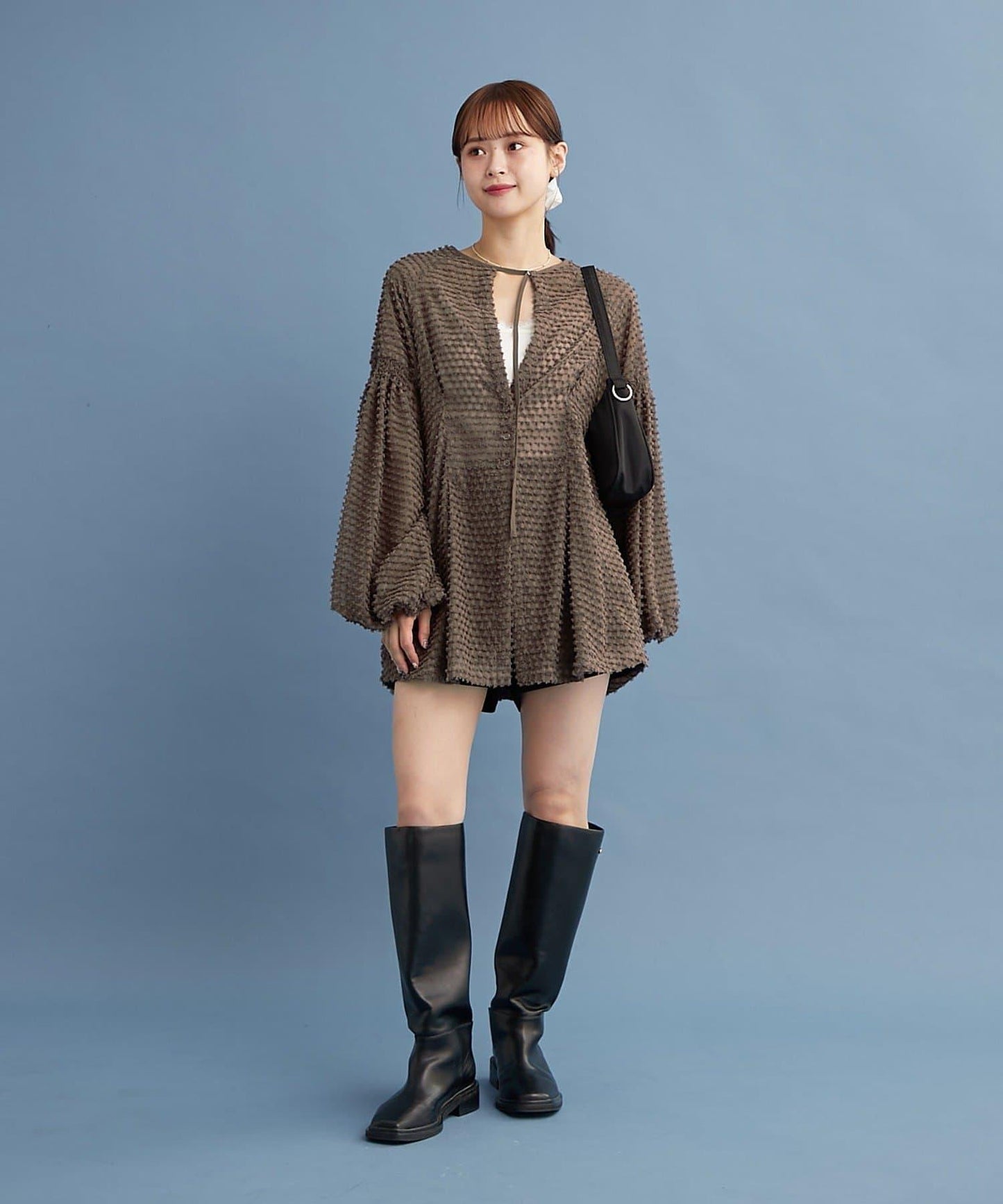 流蘇設計長款上衣