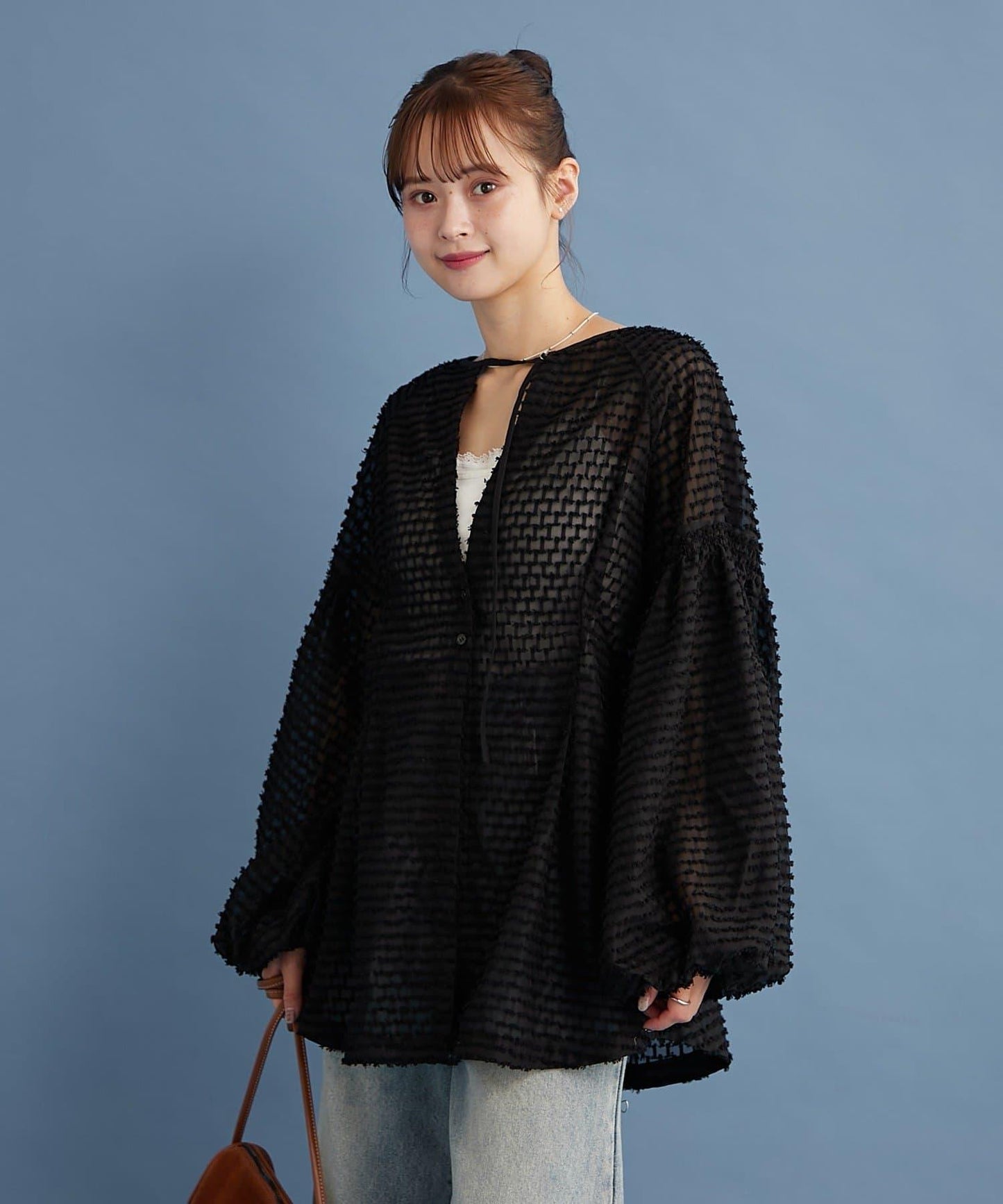 流蘇設計長款上衣