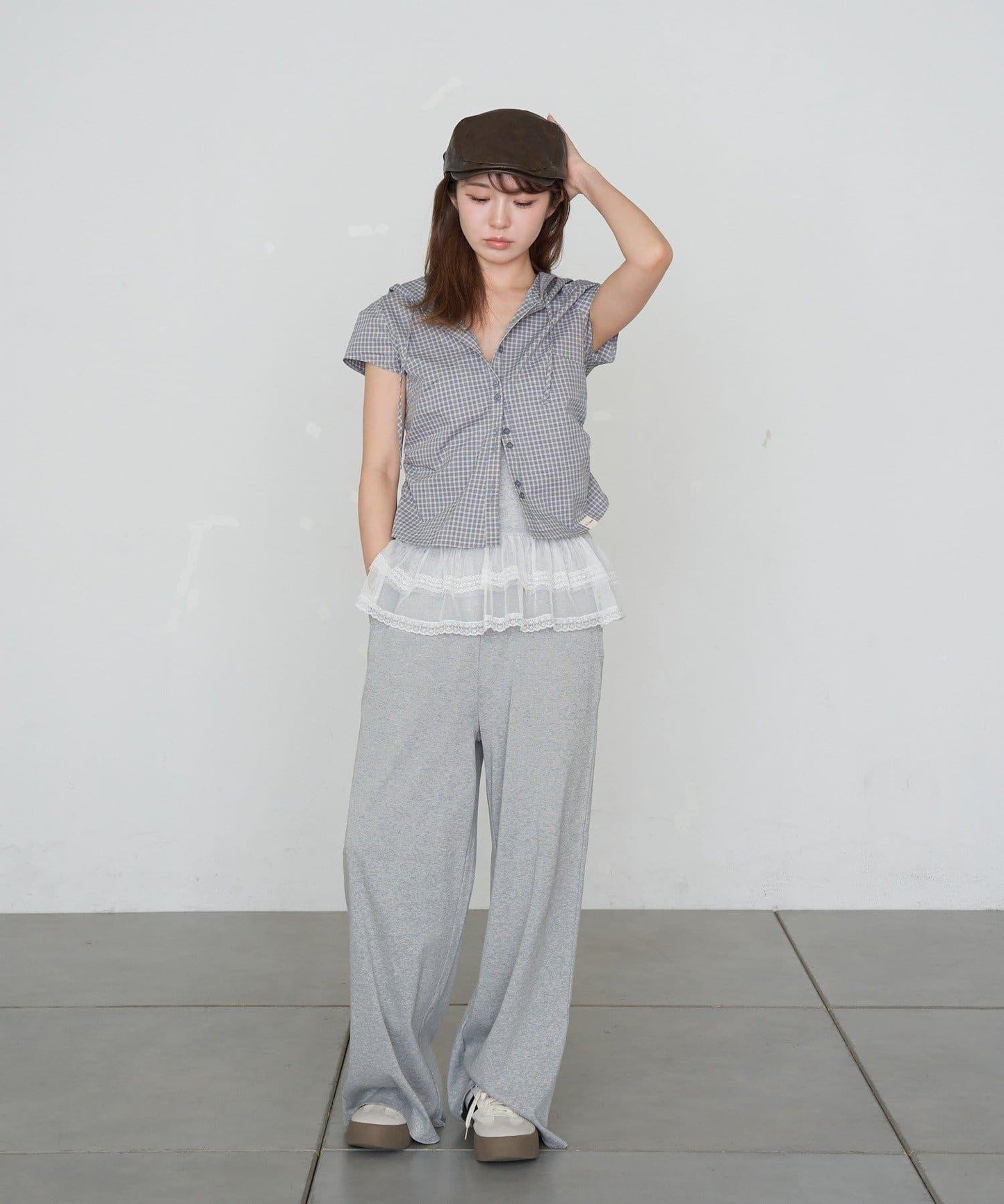 食品檢查緊身襯衫