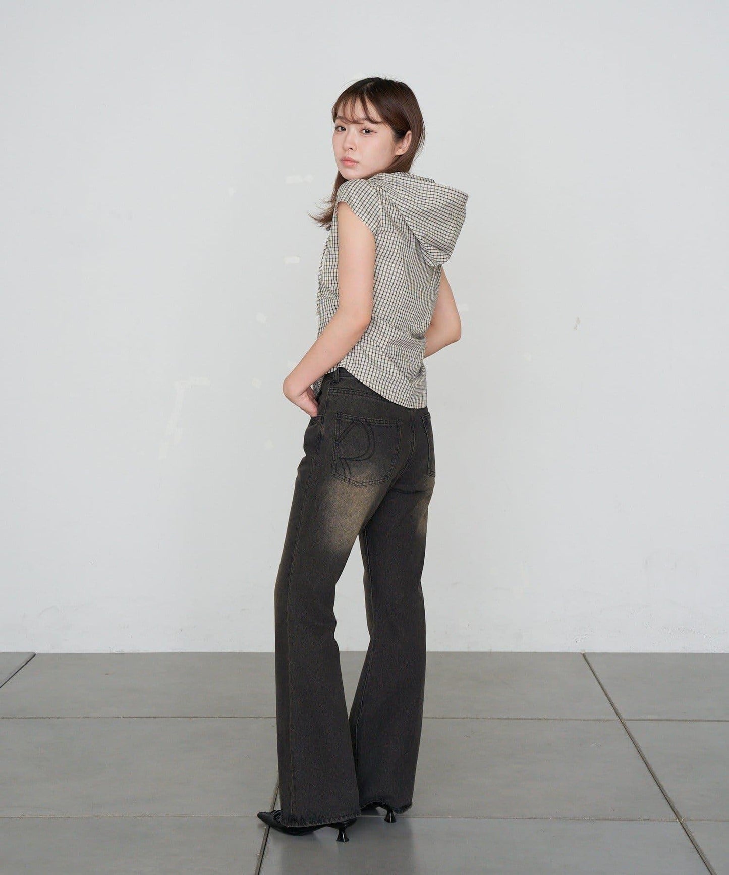 食品檢查緊身襯衫