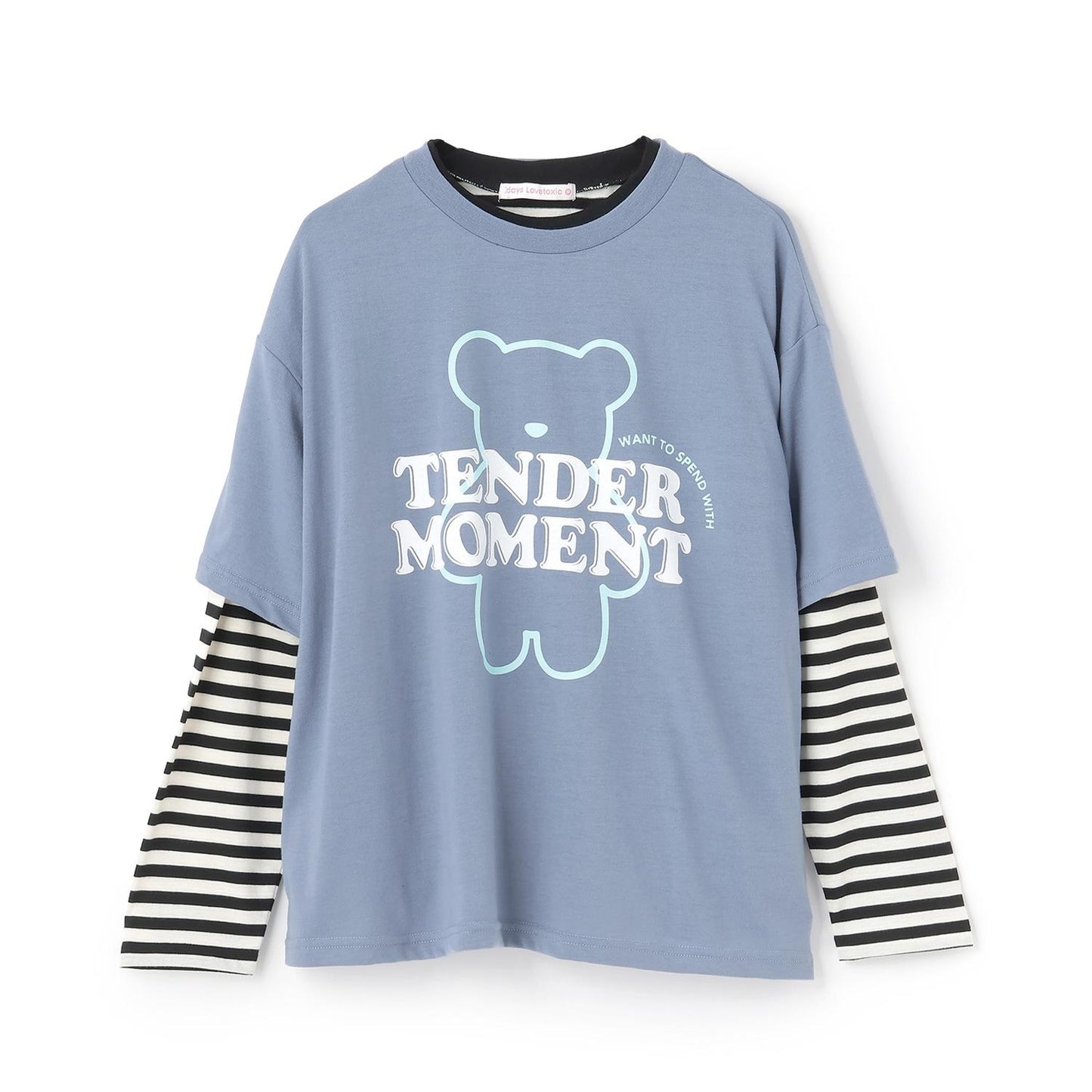 【7days】【吸水速幹/清爽】寬鬆短袖T恤+長袖T恤套裝