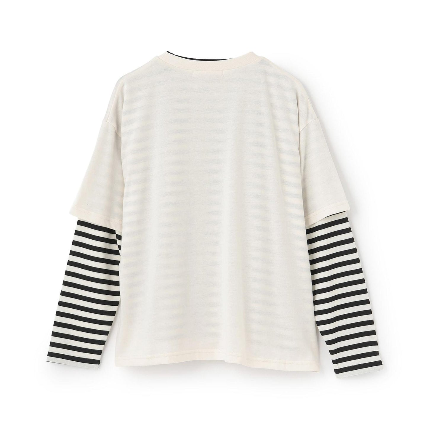 【7days】【吸水速幹/清爽】寬鬆短袖T恤+長袖T恤套裝