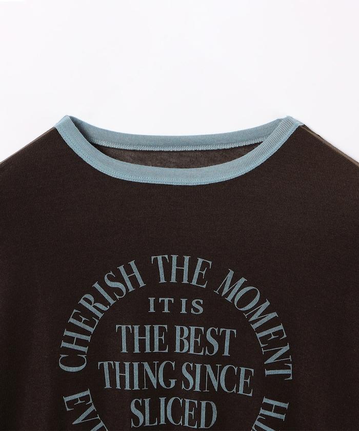 透視字母標誌T恤