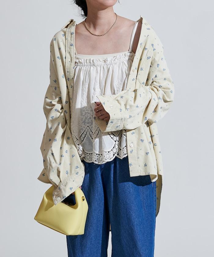 鄉村風格燈花圖案燈花布襯衫<可搭配套裝>