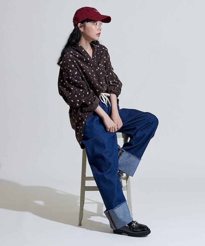 鄉村風格燈花圖案燈花布襯衫<可搭配套裝>