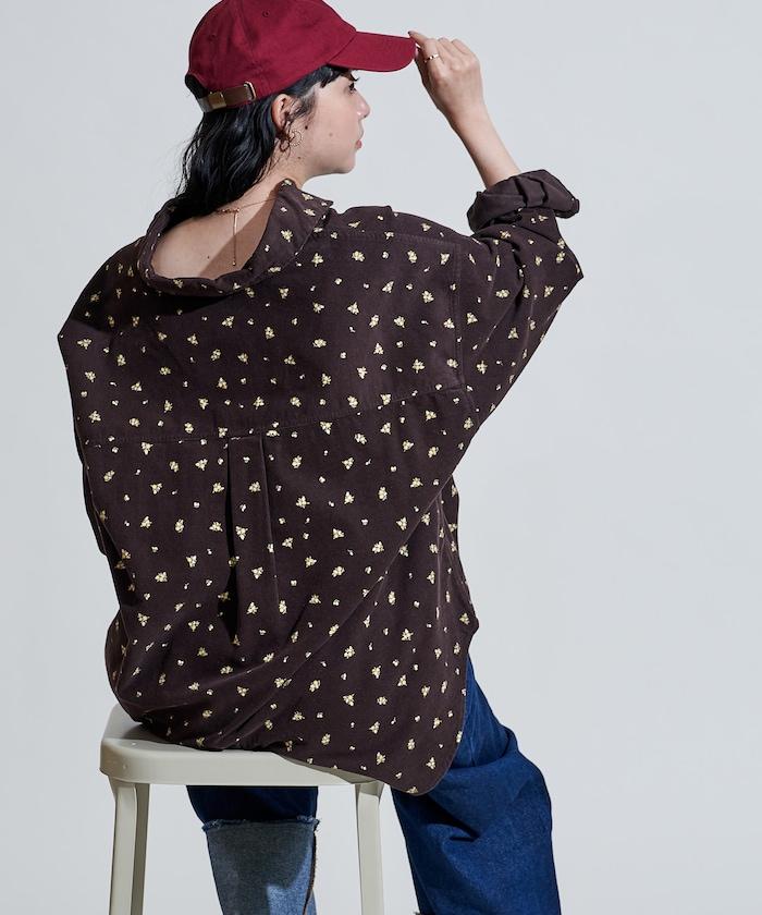 鄉村風格燈花圖案燈花布襯衫<可搭配套裝>