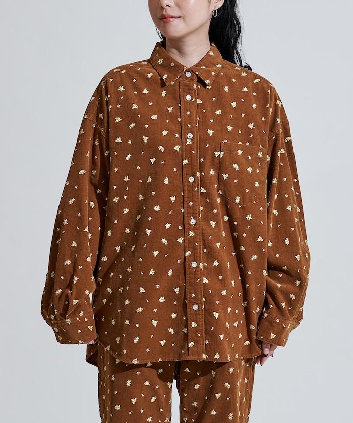 鄉村風格燈花圖案燈花布襯衫<可搭配套裝>