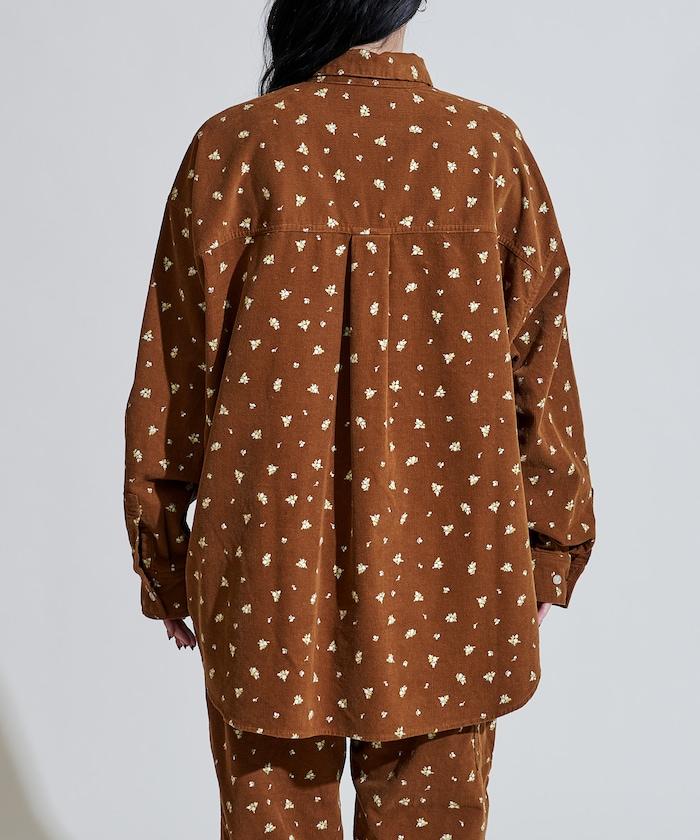 鄉村風格燈花圖案燈花布襯衫<可搭配套裝>