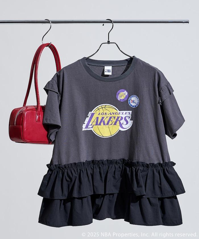 NBA印花拼接長款T恤