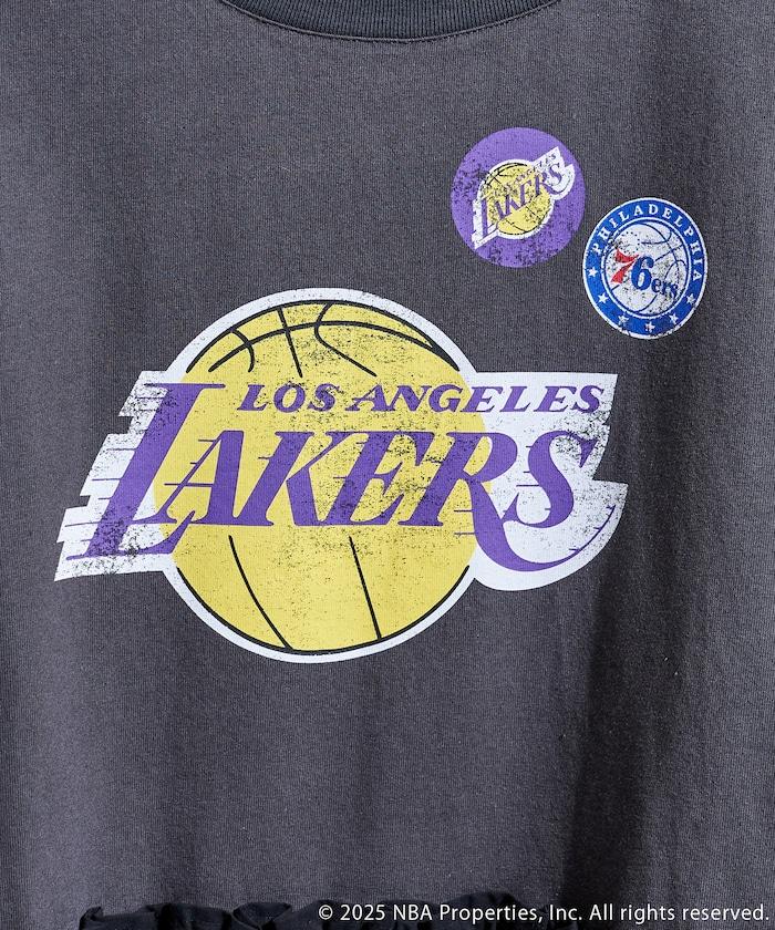 NBA印花拼接長款T恤