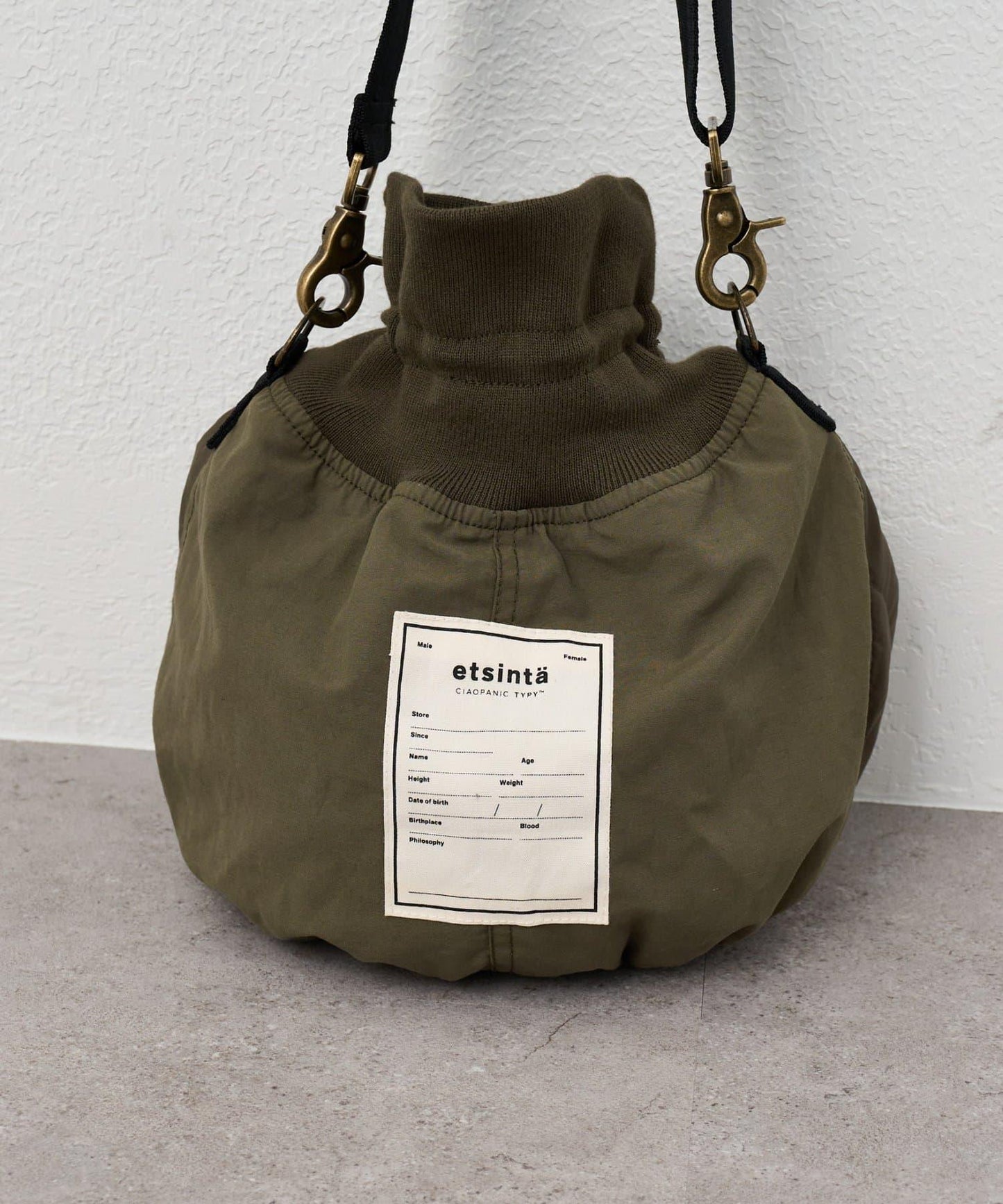 【PALCLOSET限定】etsinta拼接棉被肩揹包
