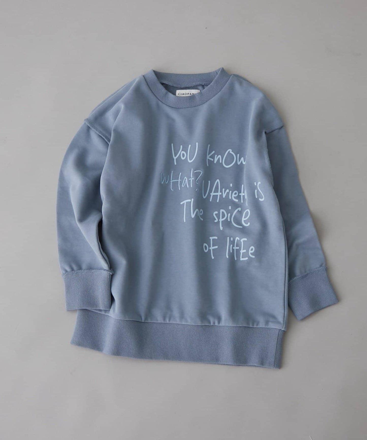 【兒童】【男女通用】標誌刺繡寬鬆衛衣