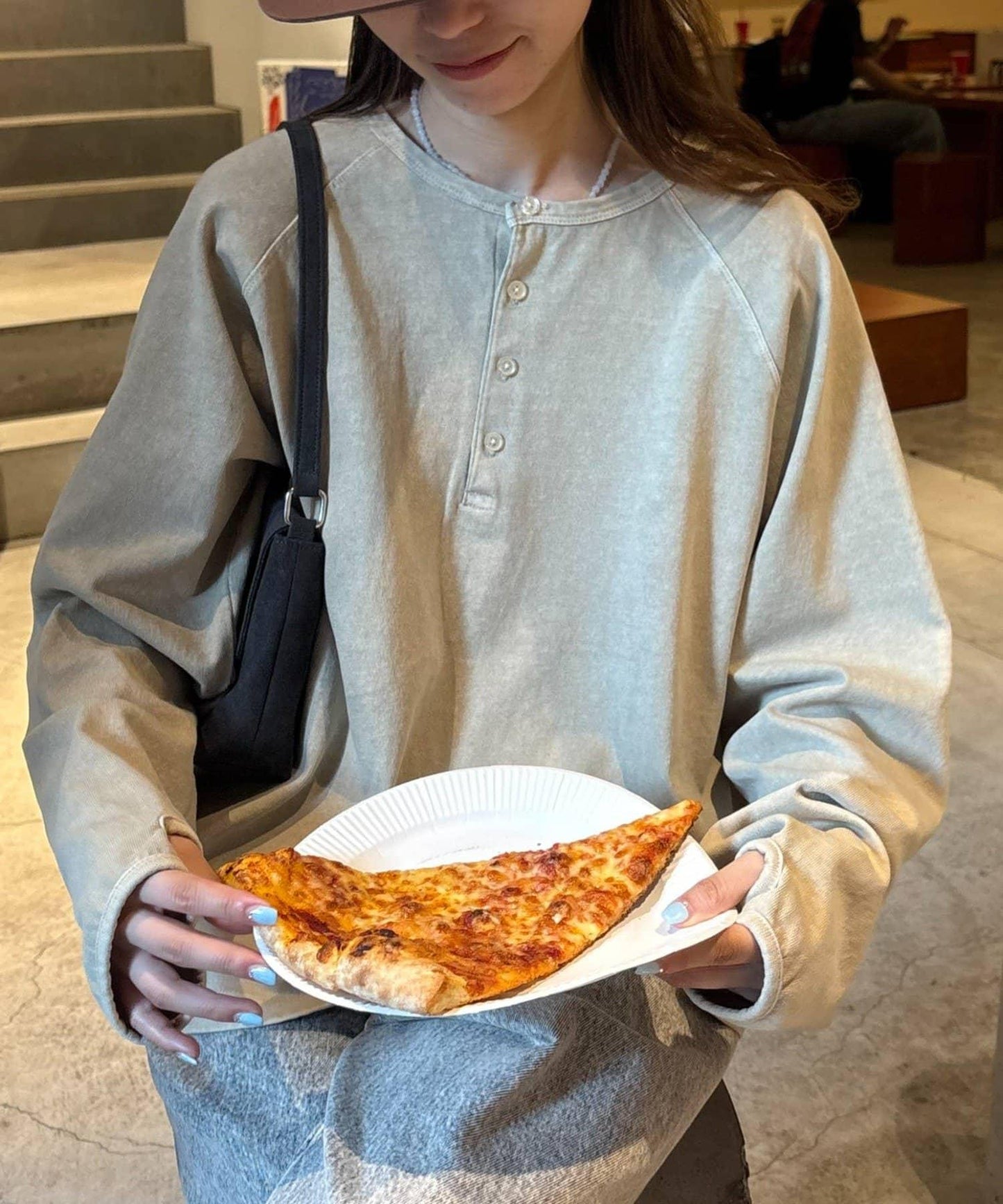 【男女通用】顏料半開領T恤