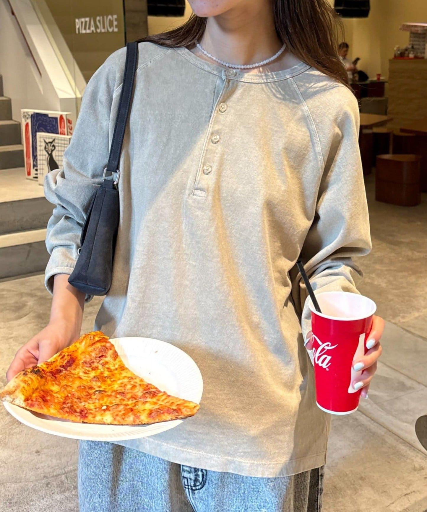 【男女通用】顏料半開領T恤