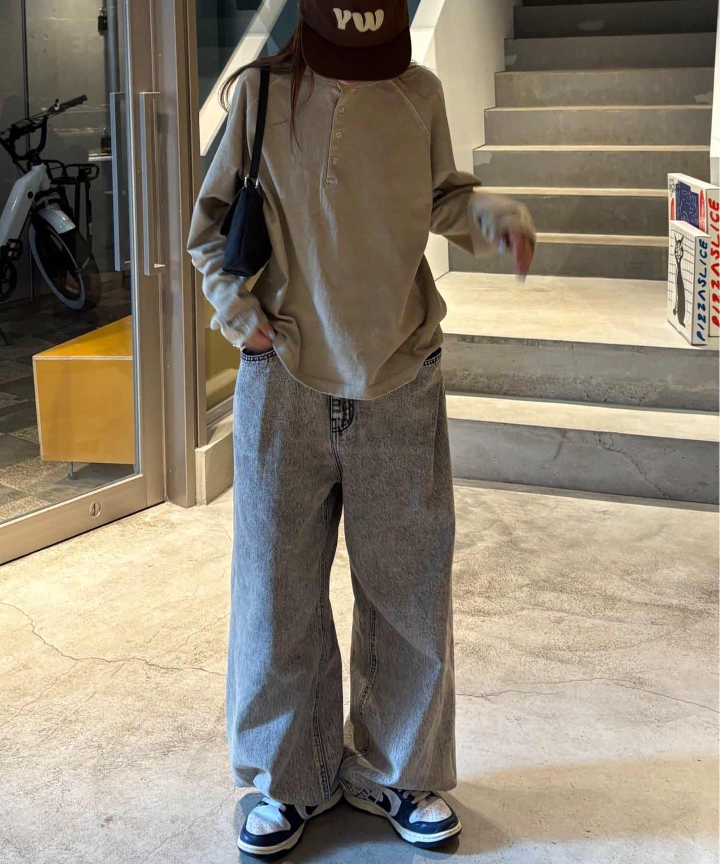 【男女通用】顏料半開領T恤