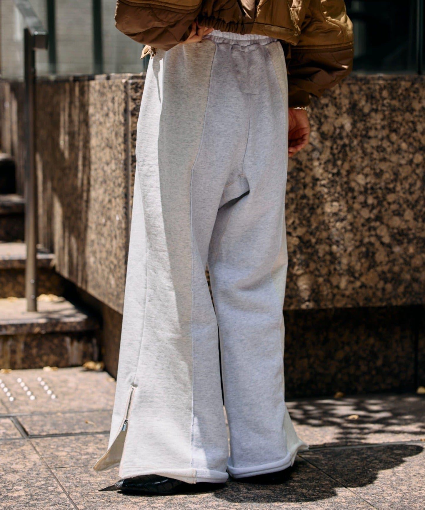 etsinta改良款拉鍊喇叭褲