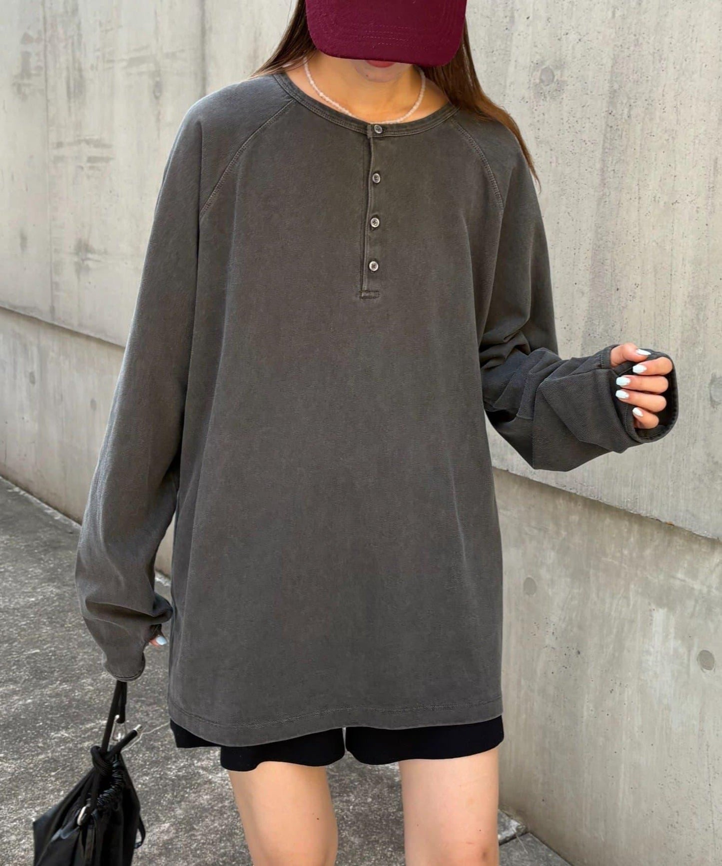 【男女通用】顏料半開領T恤