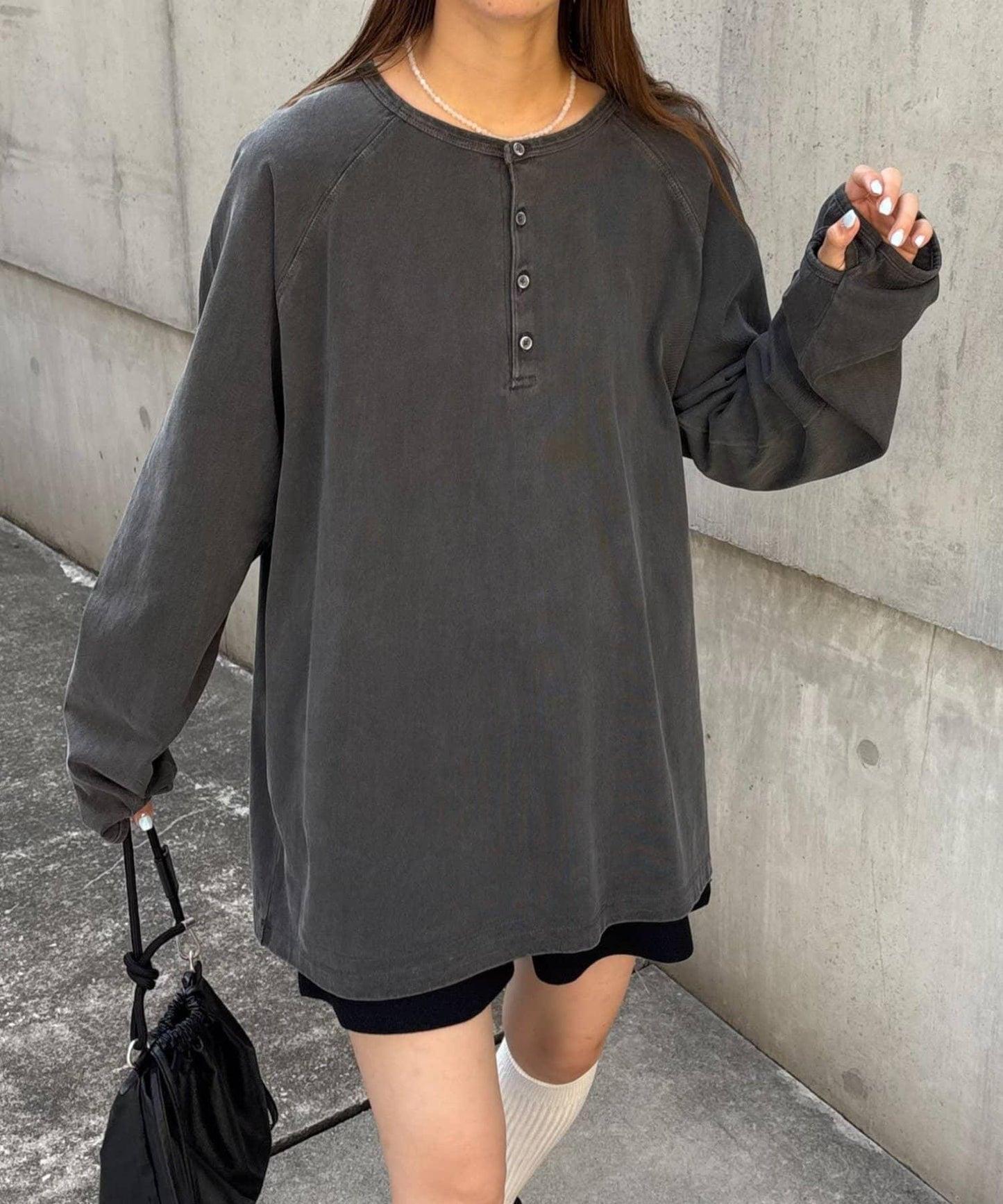 【男女通用】顏料半開領T恤