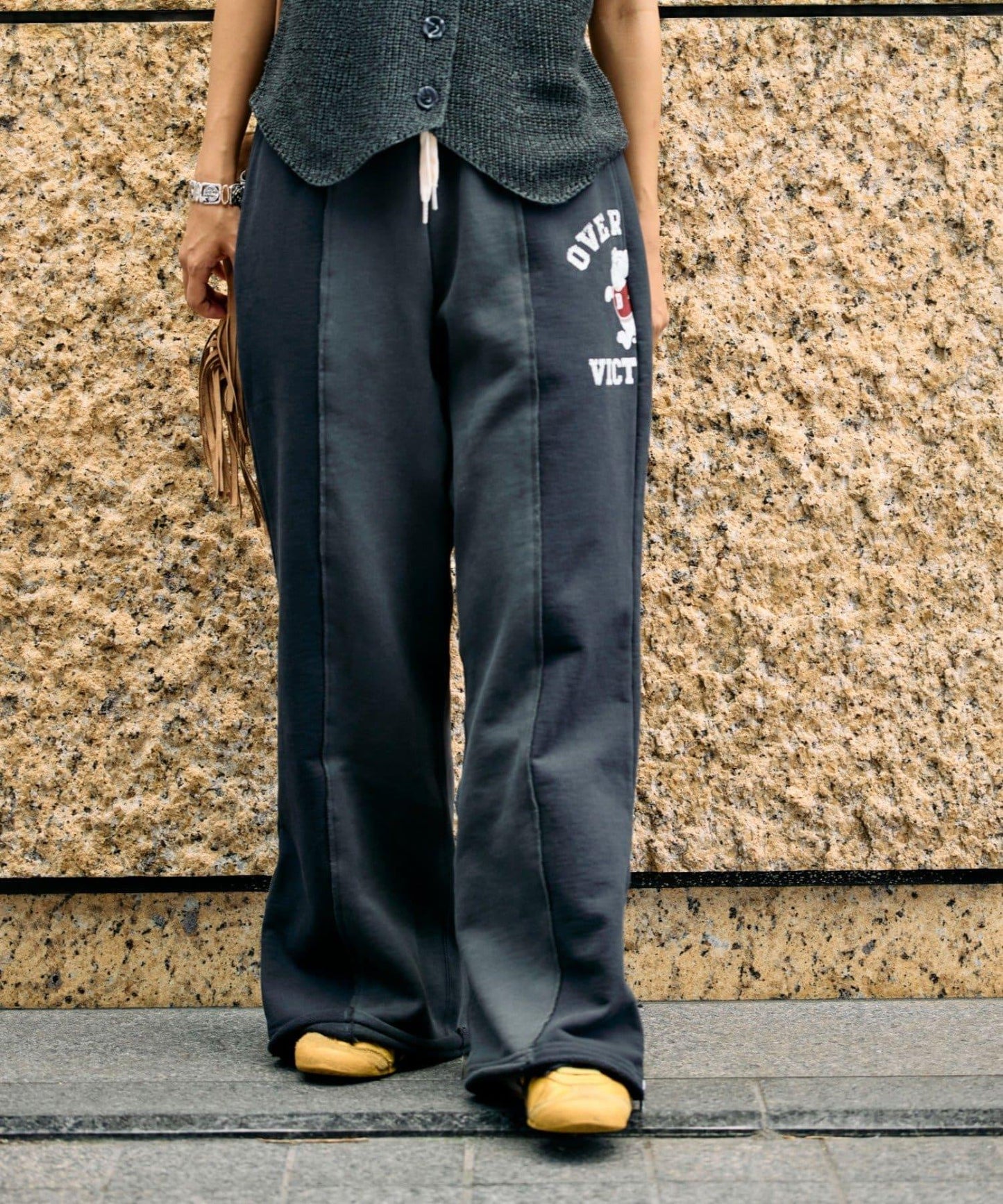 etsinta改良款拉鍊喇叭褲